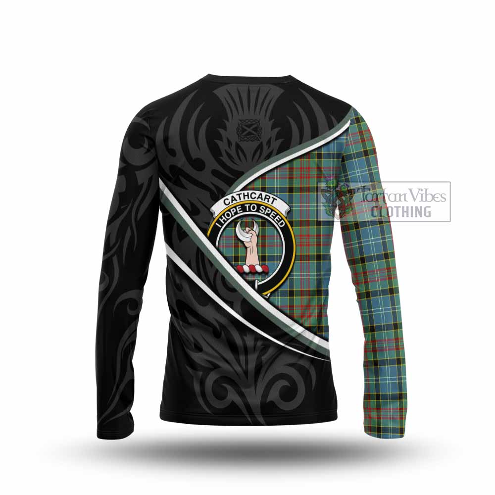 Cathcart Tartan Family Crest Long Sleeve T-Shirt Celtic Scottish Thistle Floral - Tartan Vibes Clothing