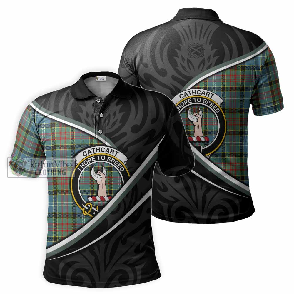 Cathcart Tartan Family Crest Polo Shirt Celtic Scottish Thistle Floral - Tartan Vibes Clothing