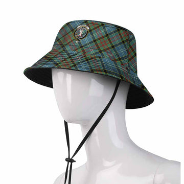 Cathcart Tartan Fishing Hat with Family Crest