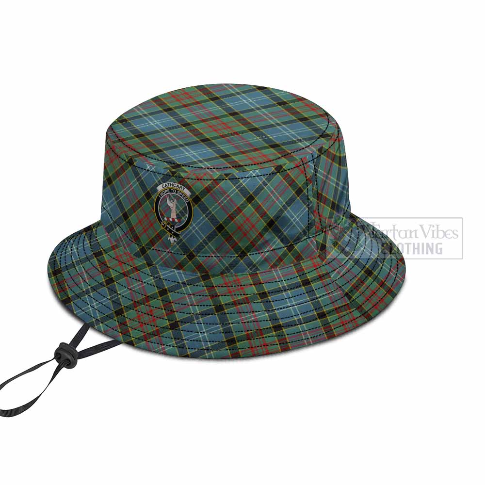 Cathcart Tartan Fishing Hat with Family Crest