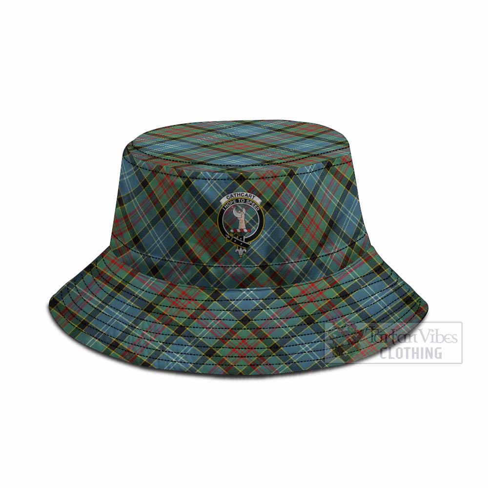 Cathcart Tartan Fishing Hat with Family Crest