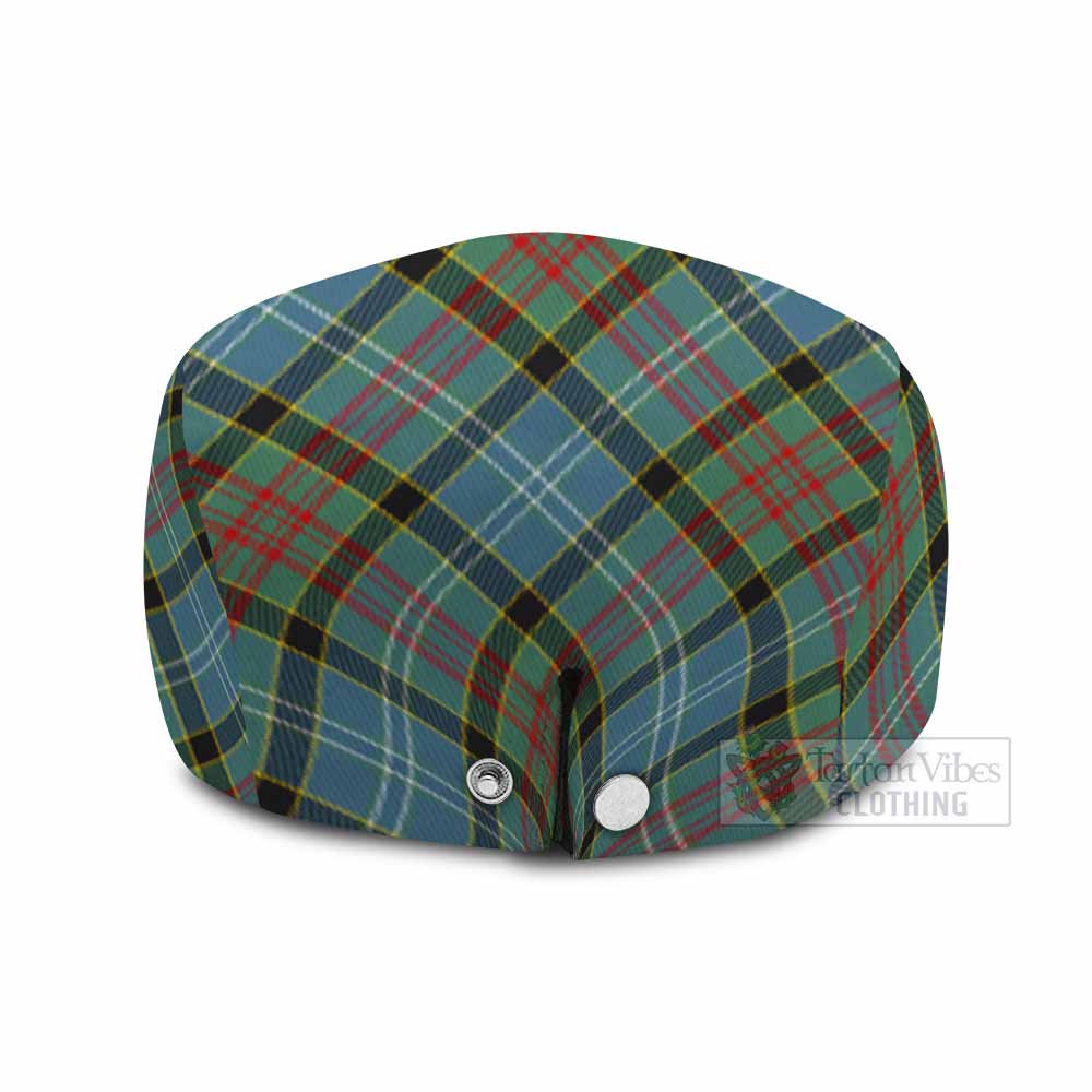 Cathcart Tartan Flat Cap, Jeff Cap Cross Style with Family Crest - Tartan Vibes Clothing