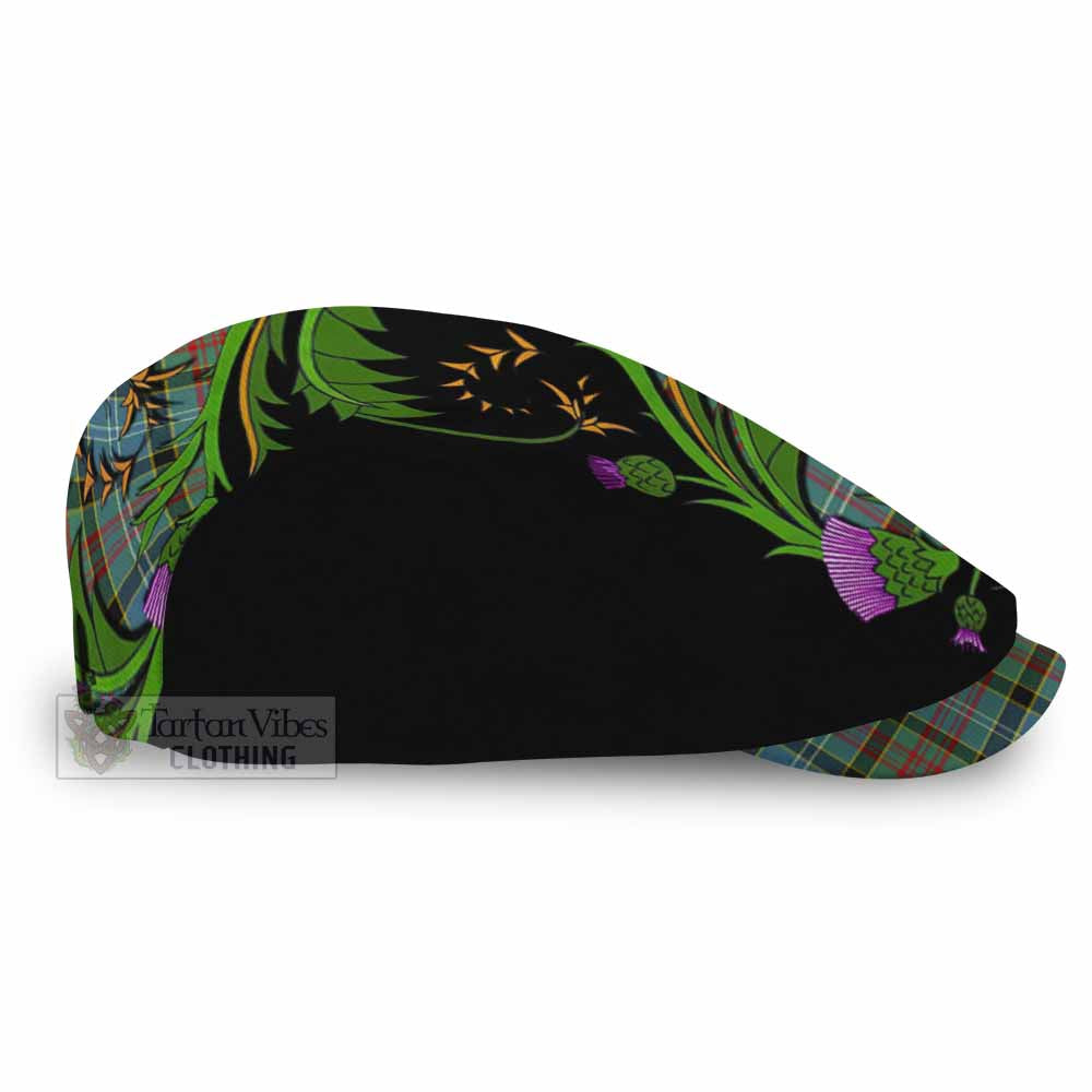 Cathcart Tartan Flat Cap, Jeff Cap Scottish Thistle Pride Heritage Art