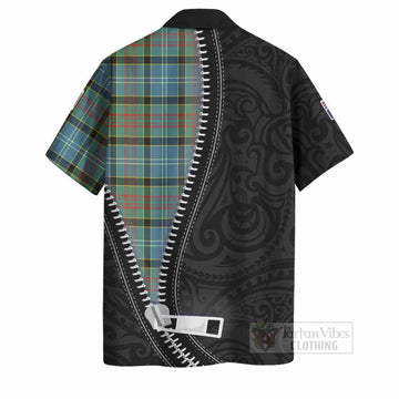 Cathcart Tartan Hawaiian Shirt New Zealand Pattern Unique Zipper Stylized