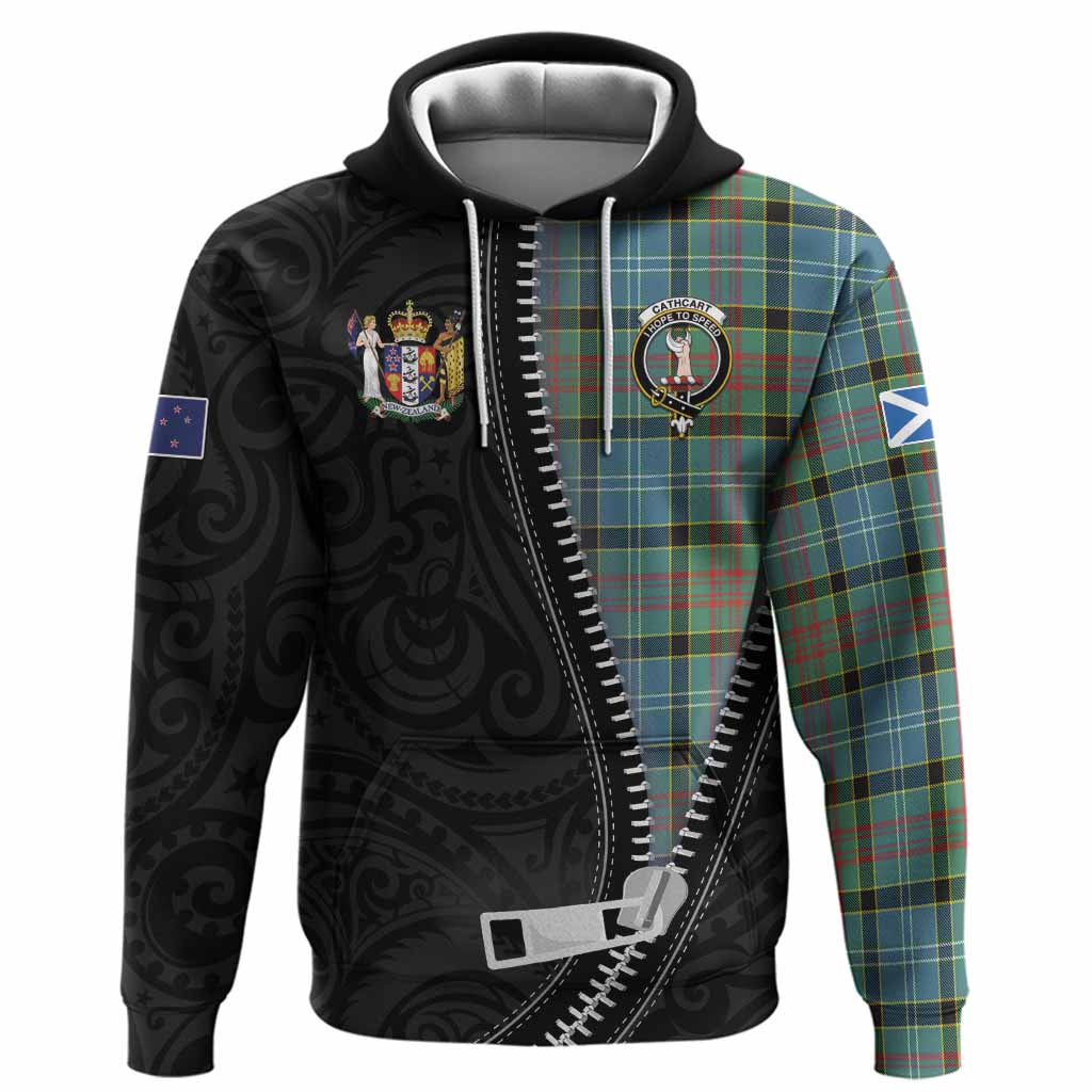 Cathcart Tartan Hoodie New Zealand Pattern Unique Zipper Stylized