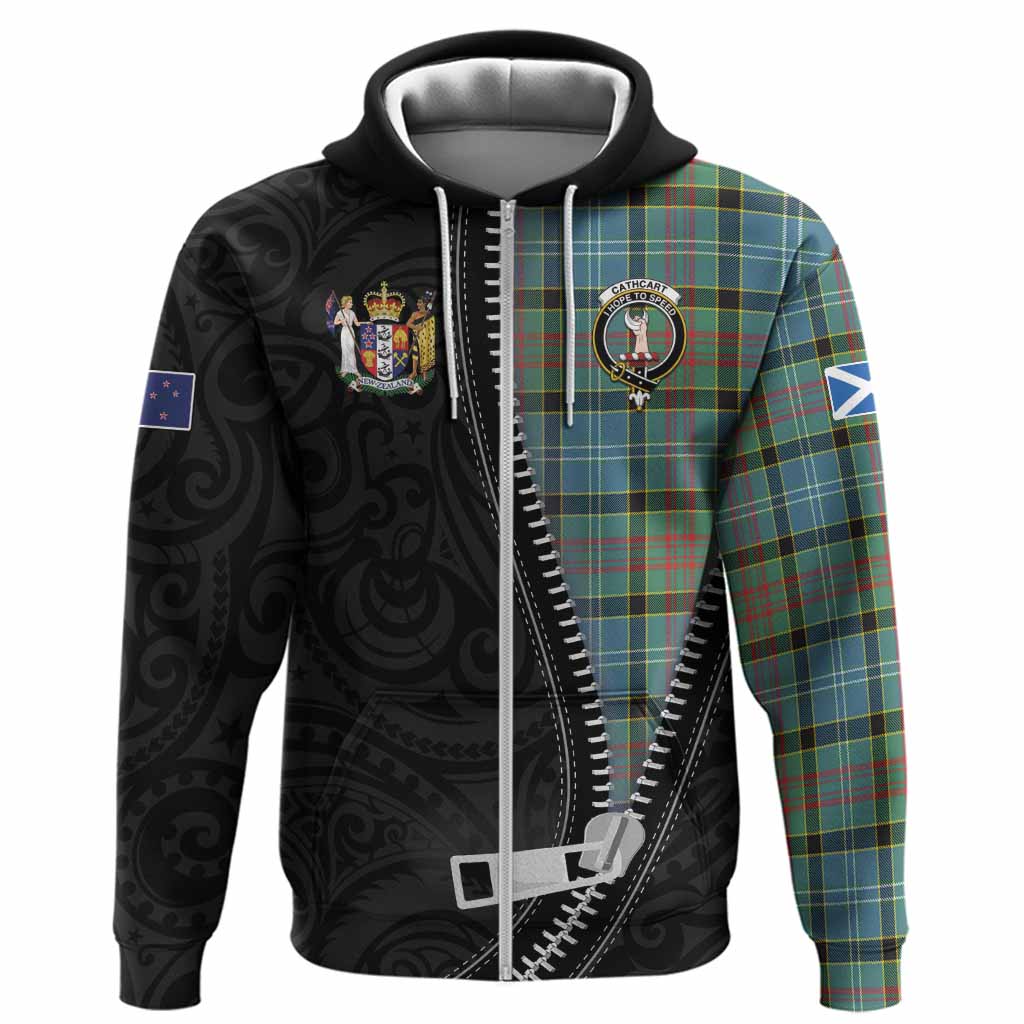 Cathcart Tartan Hoodie New Zealand Pattern Unique Zipper Stylized