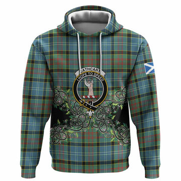 Cathcart Tartan Hoodie Thistle Scottish Spirit