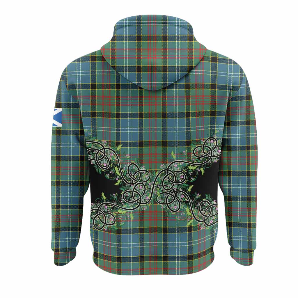 Cathcart Tartan Hoodie Thistle Scottish Spirit