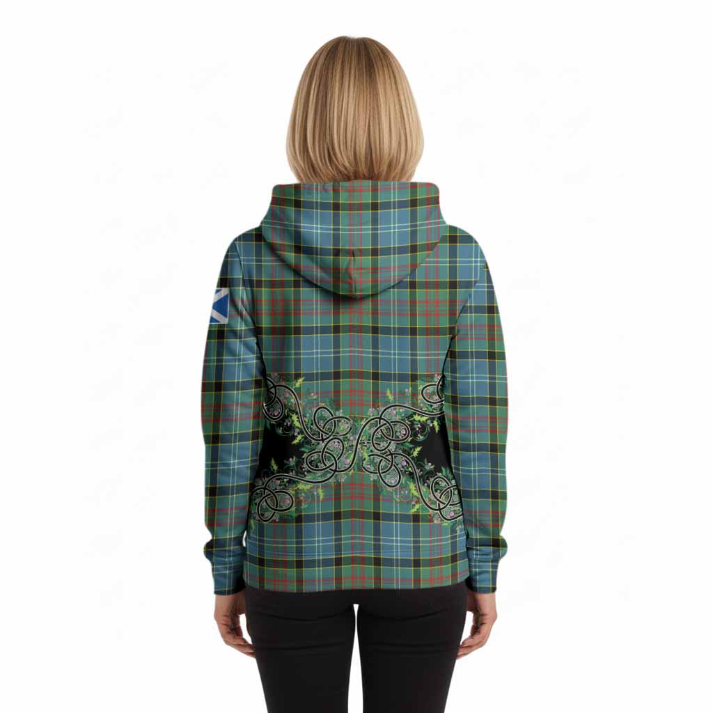 Cathcart Tartan Hoodie Thistle Scottish Spirit