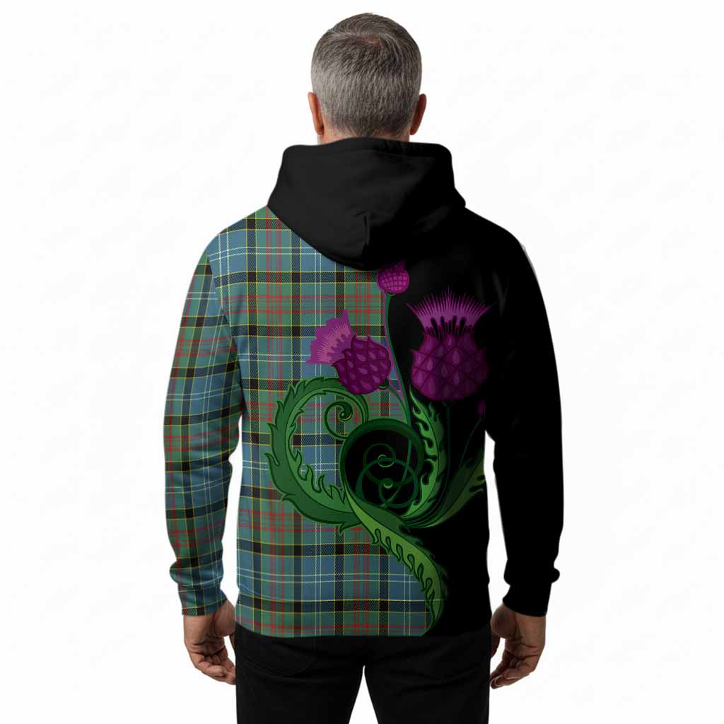 Cathcart Tartan Hoodie Traditional Scottish Thistle