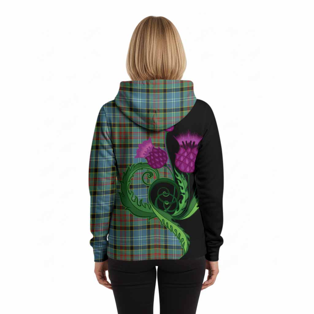 Cathcart Tartan Hoodie Traditional Scottish Thistle