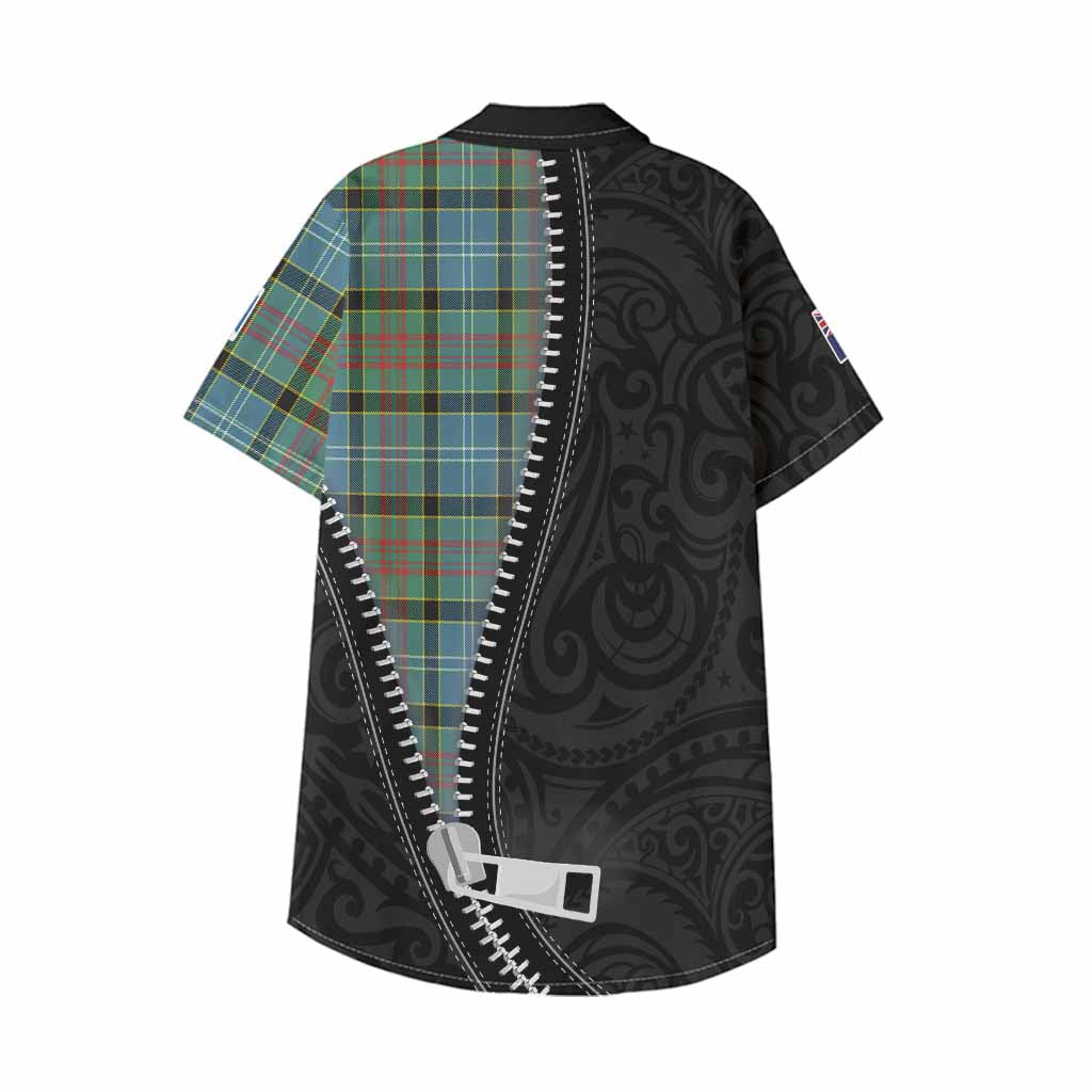 Cathcart Tartan Kid Hawaiian Shirt New Zealand Pattern Unique Zipper Stylized
