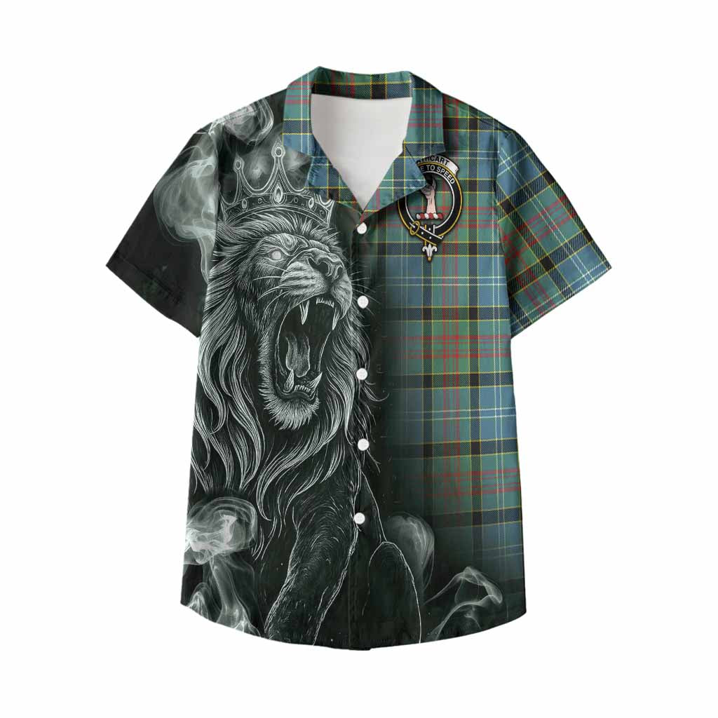 Cathcart Tartan Kid Hawaiian Shirt Roaring Lion Heritage