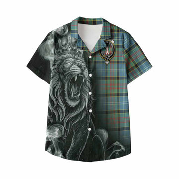 Cathcart Tartan Kid Hawaiian Shirt Roaring Lion Heritage