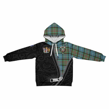 Cathcart Tartan Kid Hoodie New Zealand Pattern Unique Zipper Stylized
