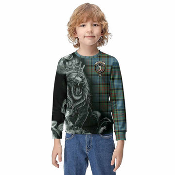 Cathcart Tartan Kid Knitted Sweatshirt Roaring Lion Heritage