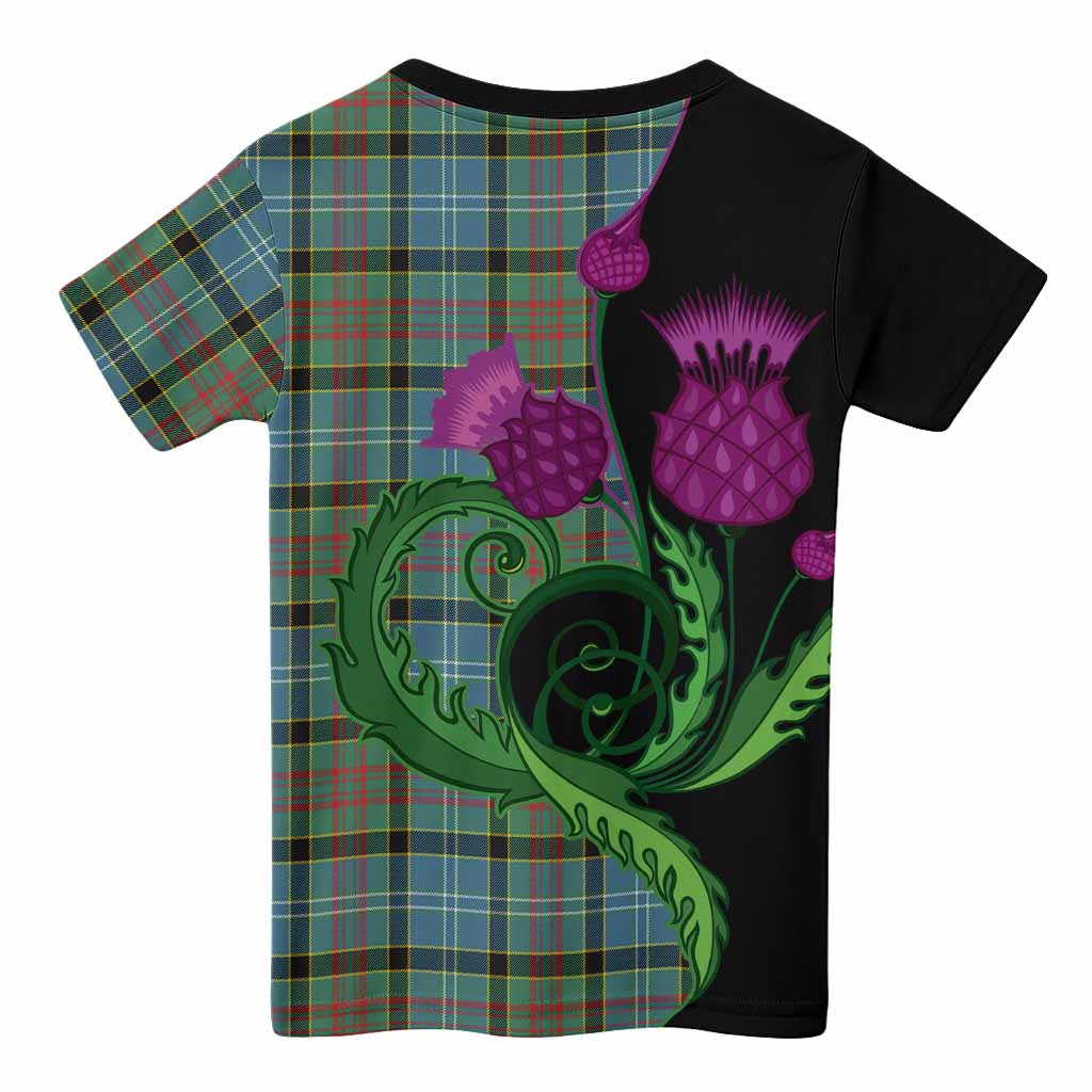 Cathcart Tartan Kid T-shirt Traditional Scottish Thistle