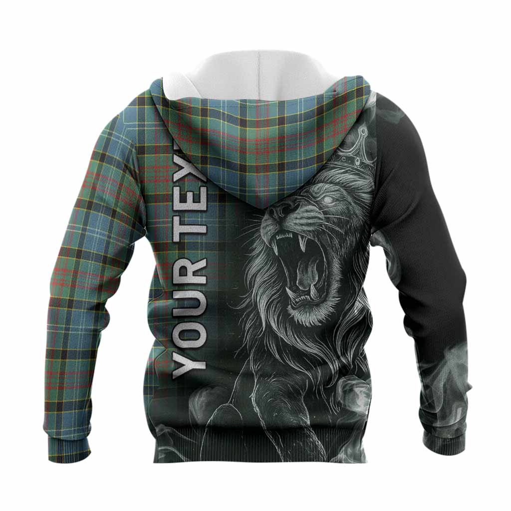 Cathcart Tartan Knitted Hoodie Roaring Lion Heritage