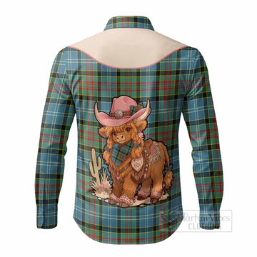 Cathcart Tartan Long Sleeve Button Shirts Wee Coo Cowgirl Cute Style
