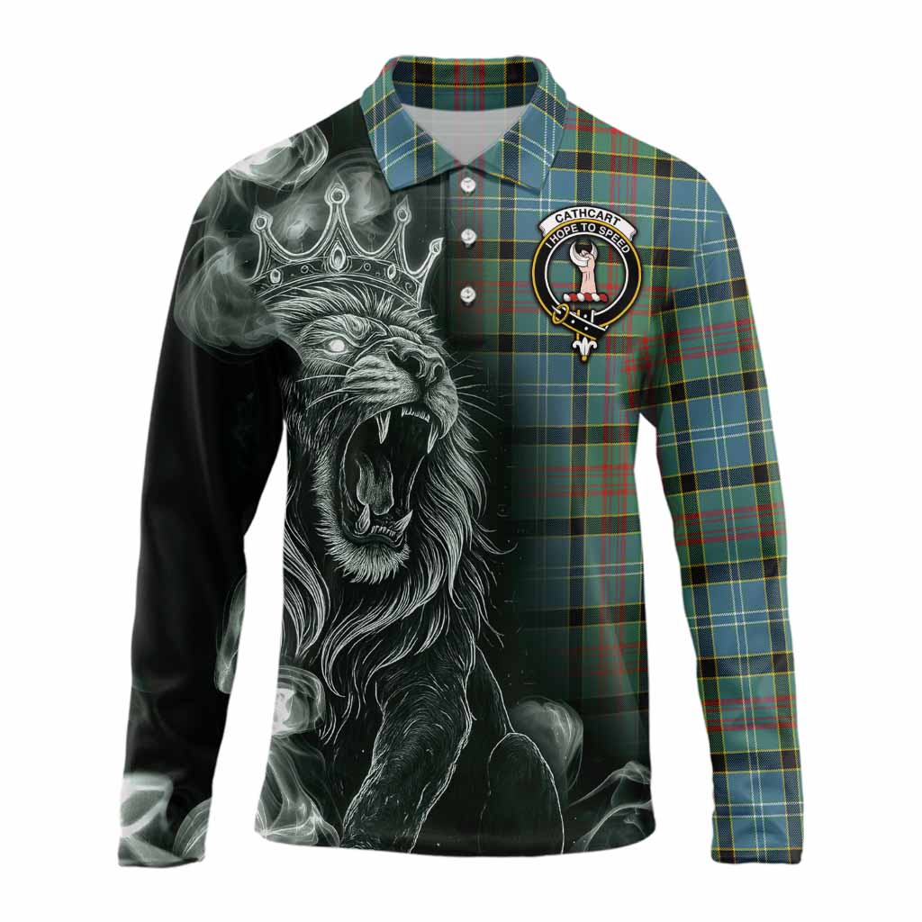 Cathcart Tartan Long Sleeve Polo Shirt Roaring Lion Heritage