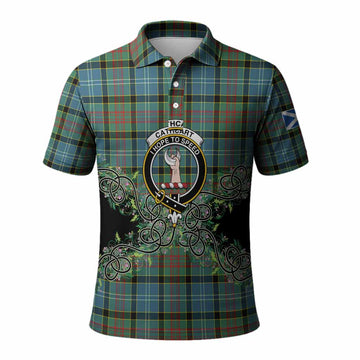 Cathcart Tartan Polo Shirt Thistle Scottish Spirit