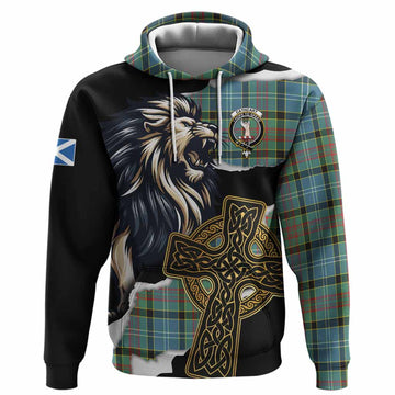 Cathcart Tartan Scottish Hoodie Lion Celtic Heritage