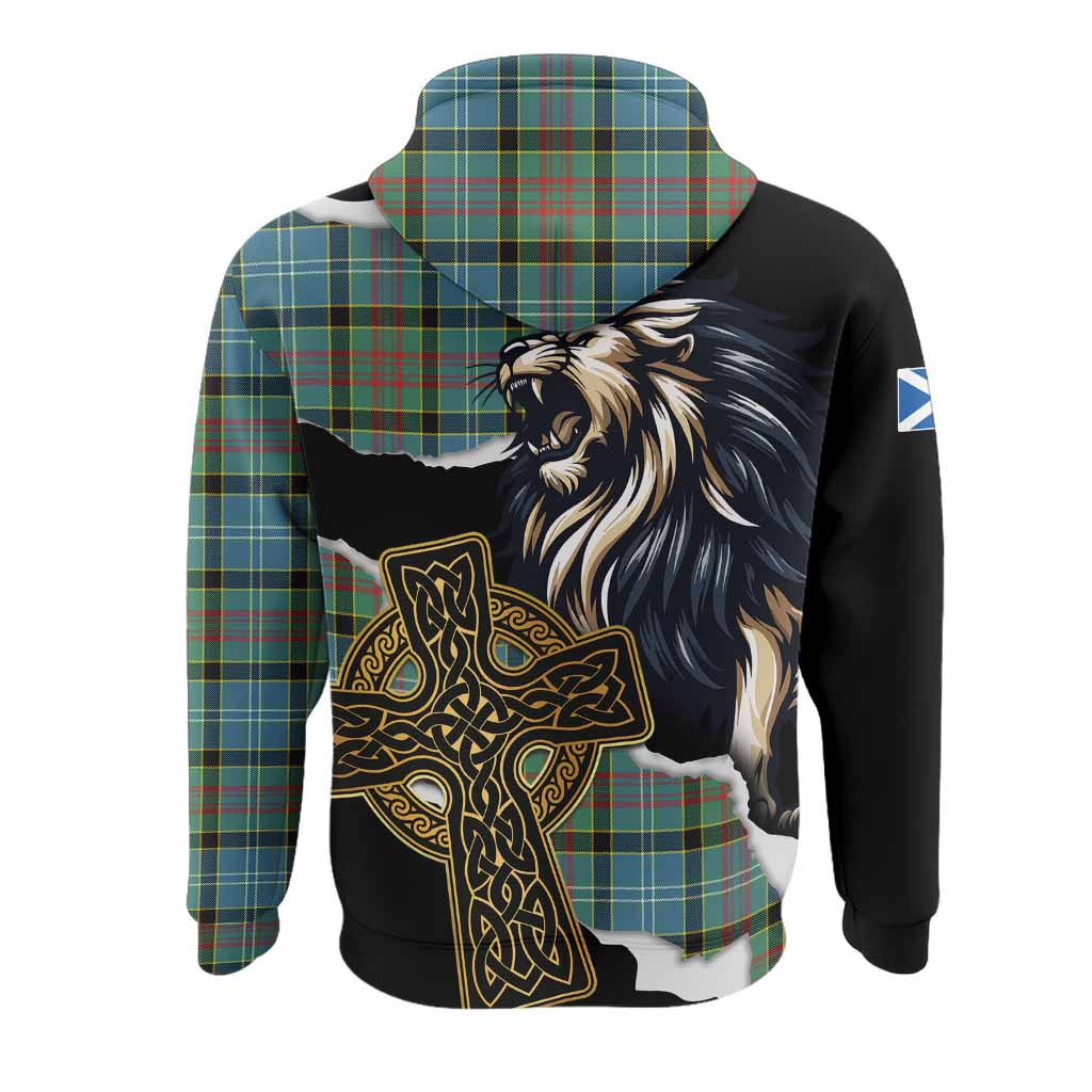 Cathcart Tartan Scottish Hoodie Lion Celtic Heritage