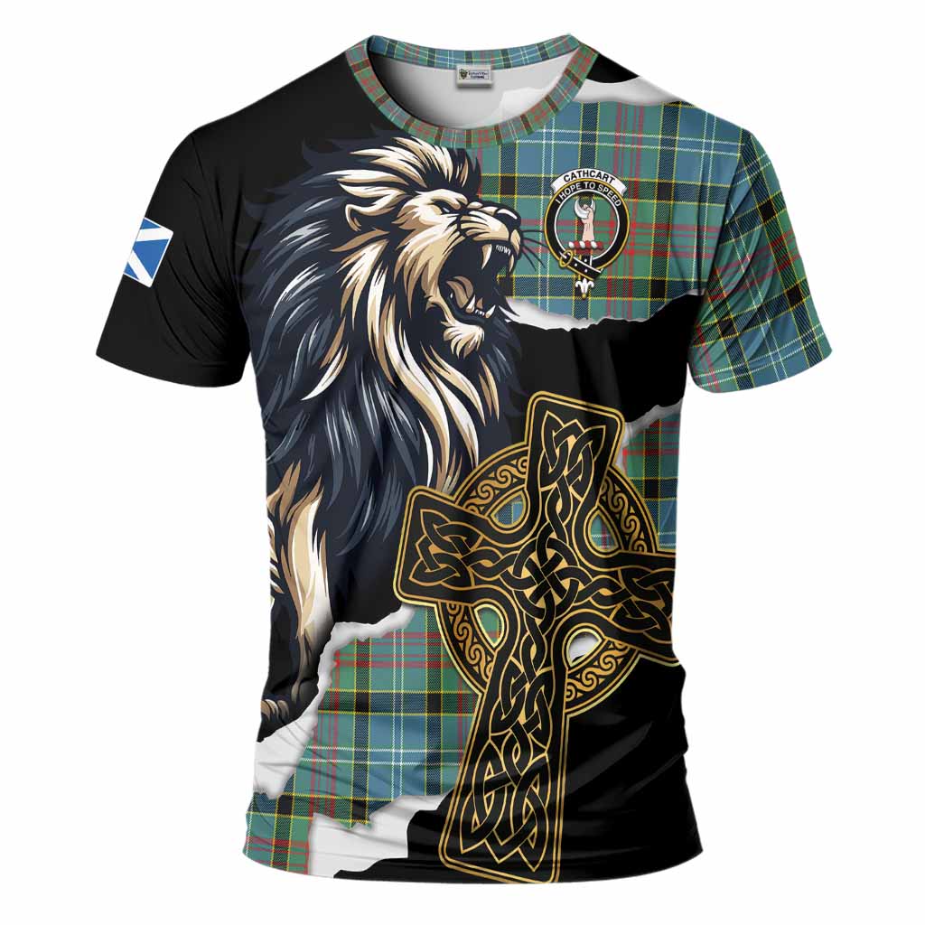 Cathcart Tartan Scottish T-Shirt Lion Celtic Heritage
