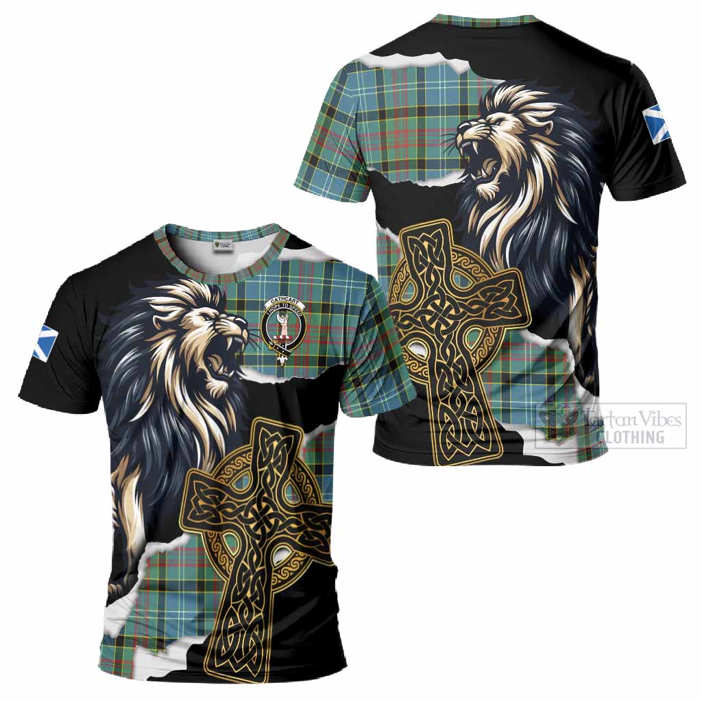 Cathcart Tartan Scottish T-Shirt Lion Celtic Heritage
