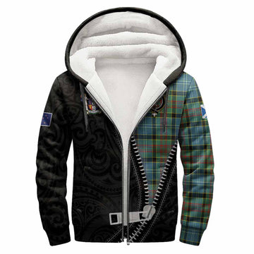 Cathcart Tartan Sherpa Hoodie New Zealand Pattern Unique Zipper Stylized