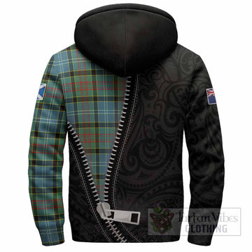 Cathcart Tartan Sherpa Hoodie New Zealand Pattern Unique Zipper Stylized