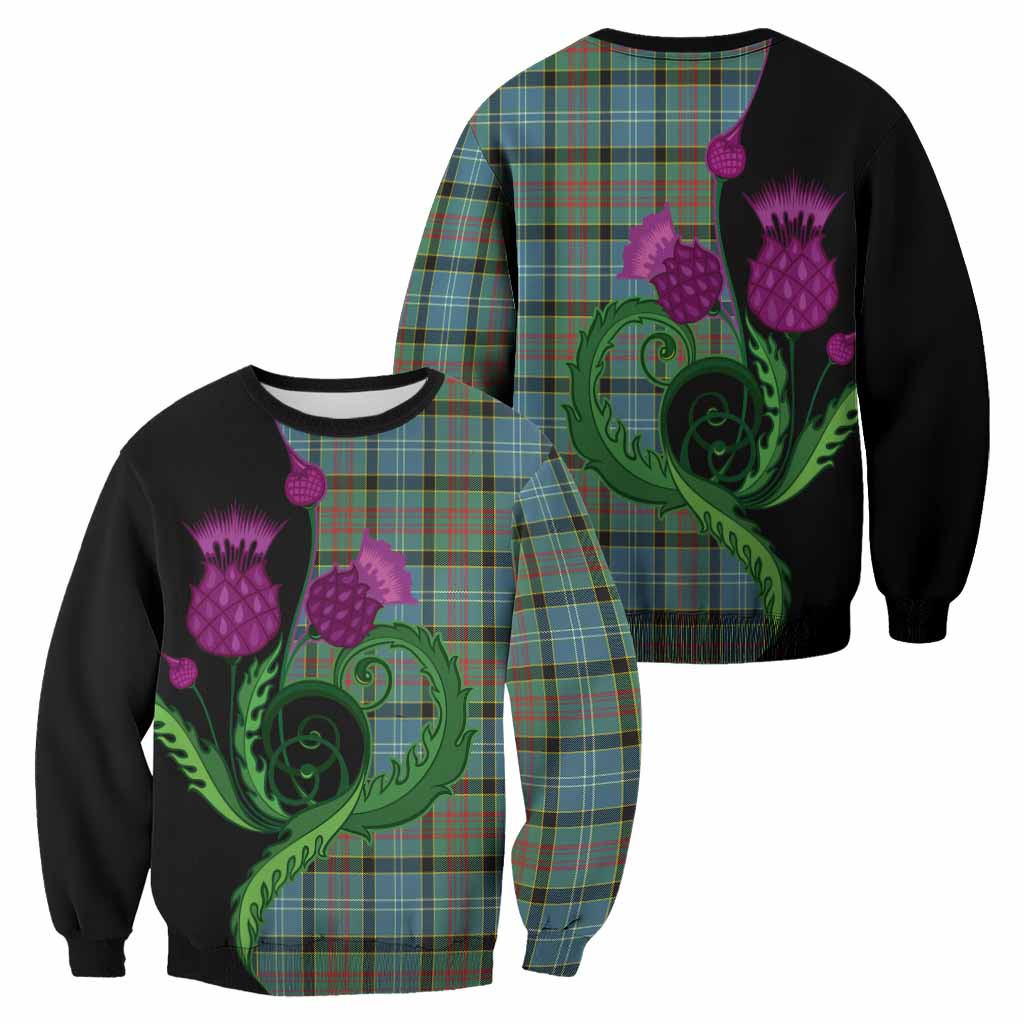 Cathcart Tartan Sweatshirt Traditional Scottish Thistle