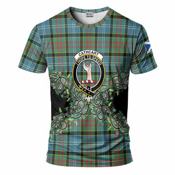 Cathcart Tartan T-Shirt Thistle Scottish Spirit