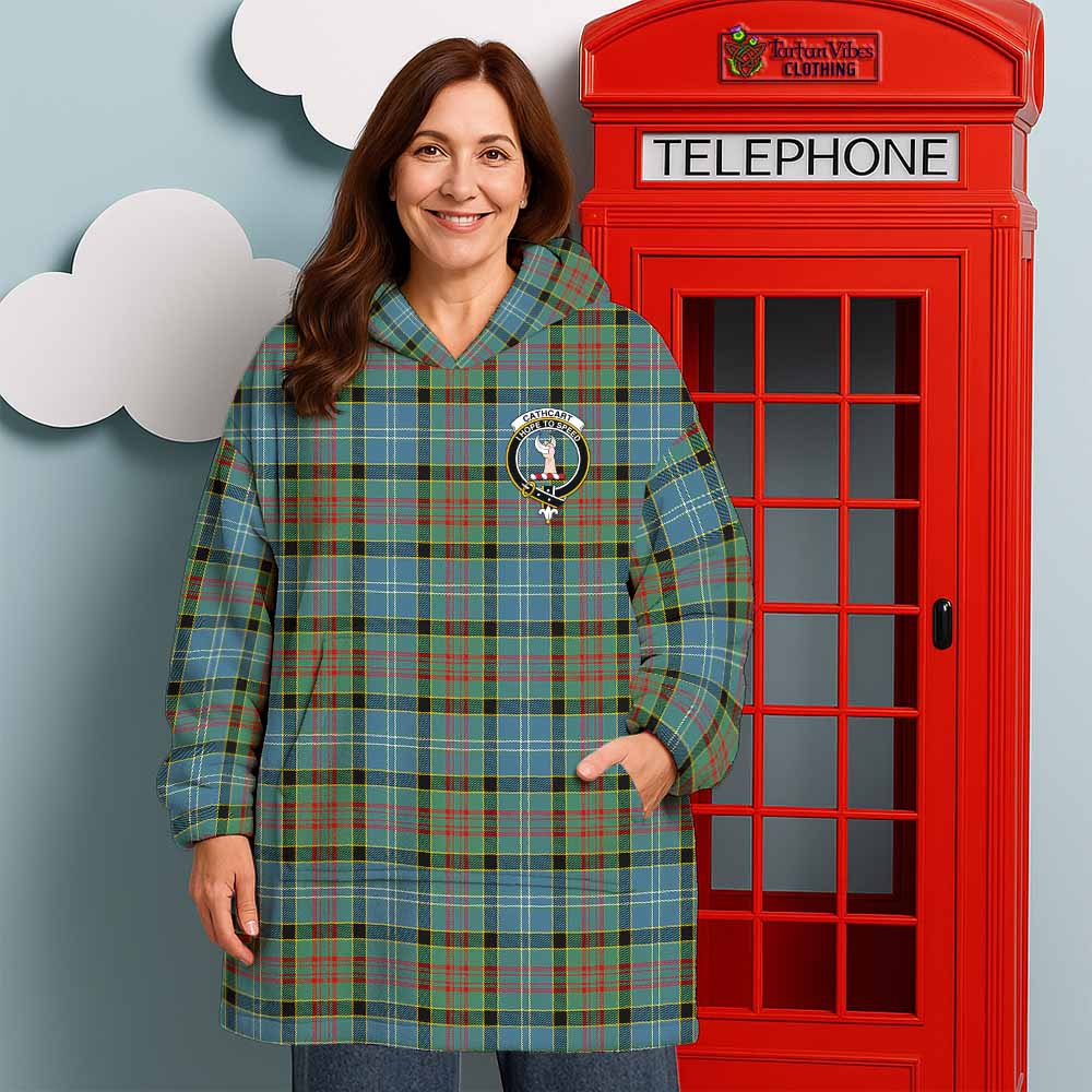 Cathcart Tartan Wearable Blanket with Family Crest - Tartan Vibes Clothing