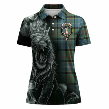 Cathcart Tartan Women Polo Shirt Roaring Lion Heritage