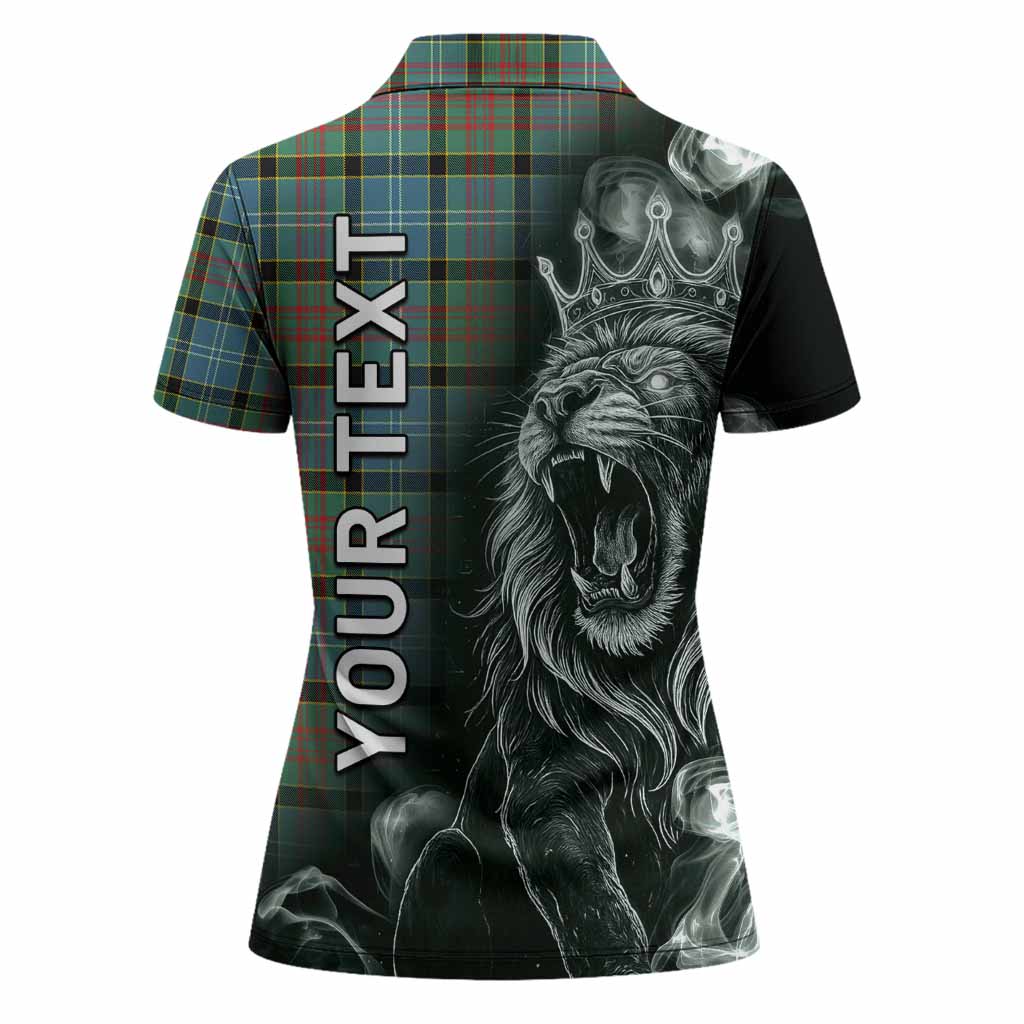 Cathcart Tartan Women Polo Shirt Roaring Lion Heritage