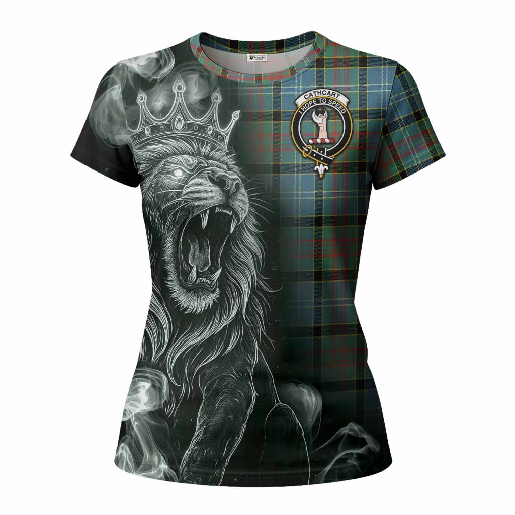Cathcart Tartan Women T shirt Roaring Lion Heritage
