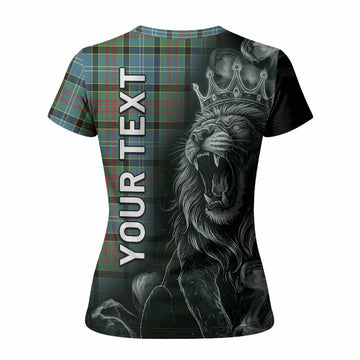 Cathcart Tartan Women T shirt Roaring Lion Heritage