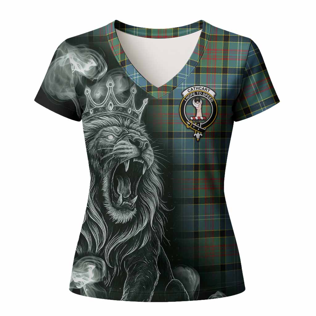 Cathcart Tartan Women T shirt Roaring Lion Heritage