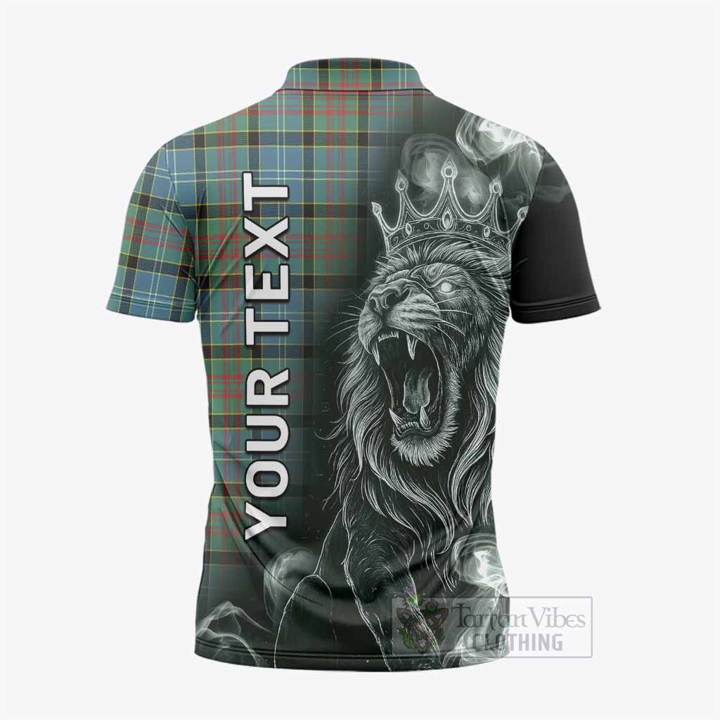 Cathcart Tartan Zipper Polo Shirt Roaring Lion Heritage