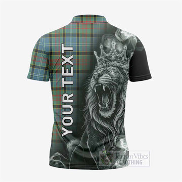 Cathcart Tartan Zipper Polo Shirt Roaring Lion Heritage
