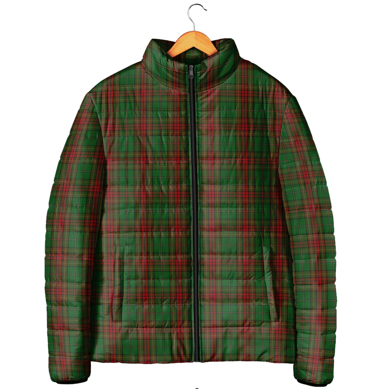 Cavan County Ireland Tartan Padded Jacket Men's Padded Jacket - Tartan Vibes Clothing