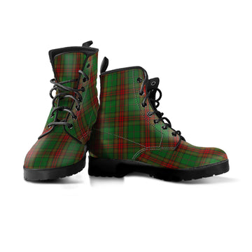 Cavan County Ireland Tartan Leather Boots