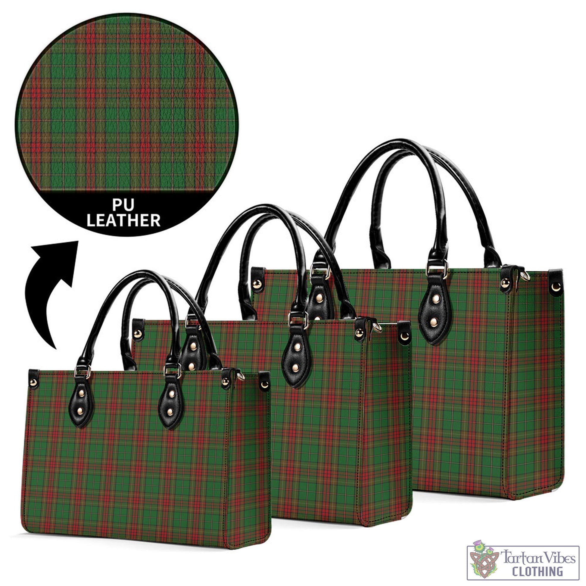 Tartan Vibes Clothing Cavan County Ireland Tartan Luxury Leather Handbags