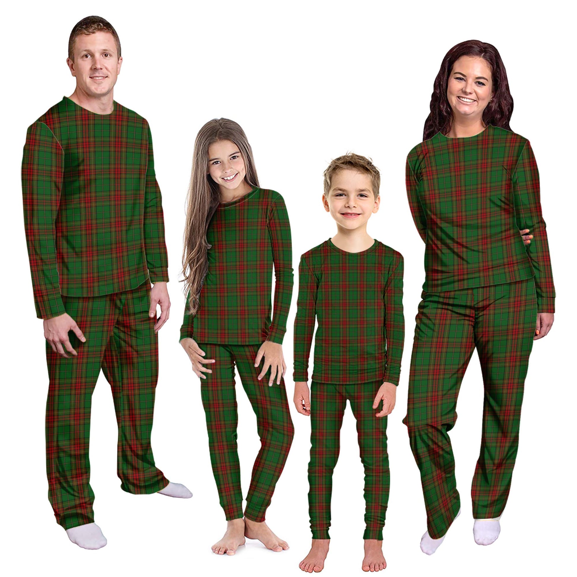 Cavan County Ireland Tartan Pajamas Family Set Kid - Tartan Vibes Clothing