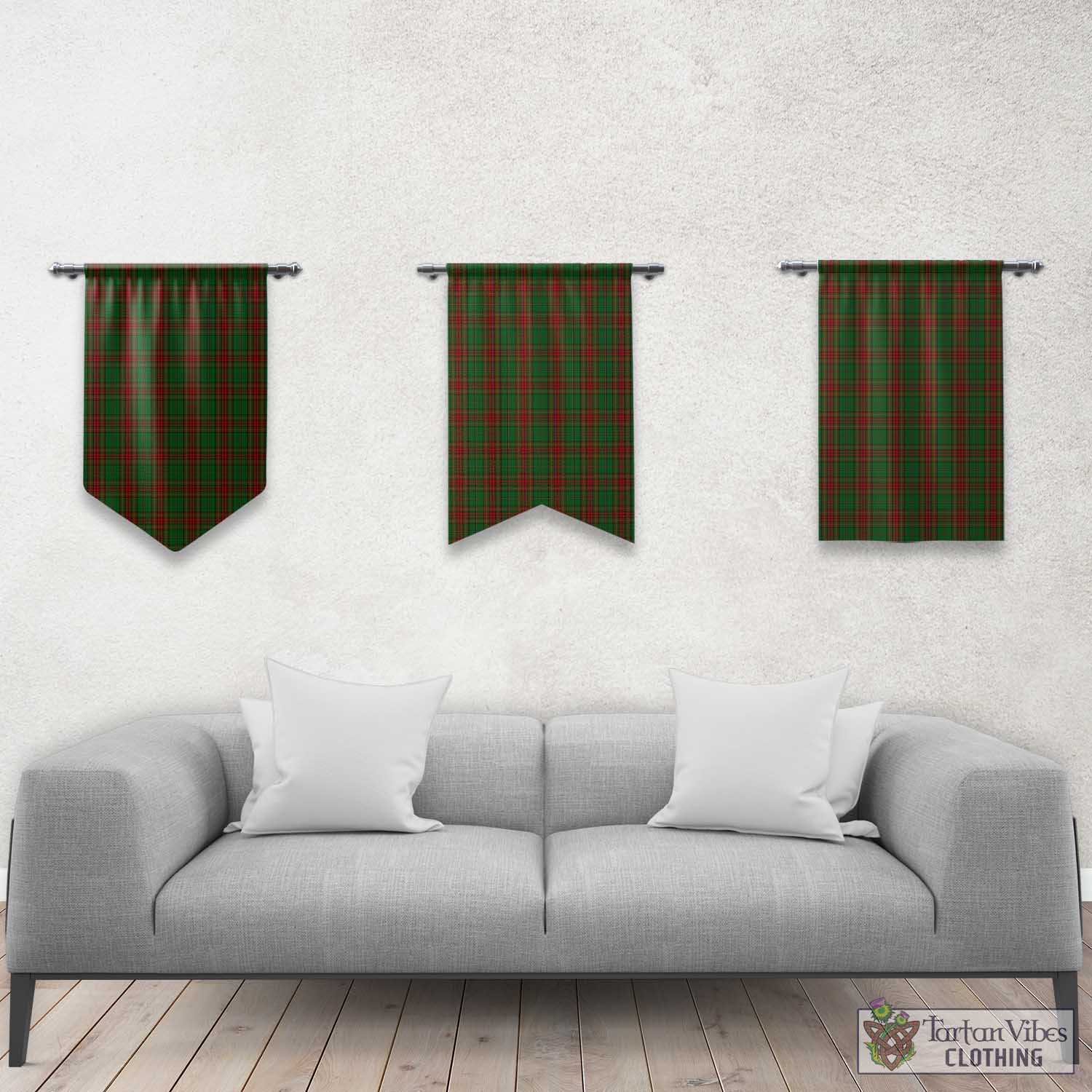 Tartan Vibes Clothing Cavan County Ireland Tartan Gonfalon, Tartan Banner