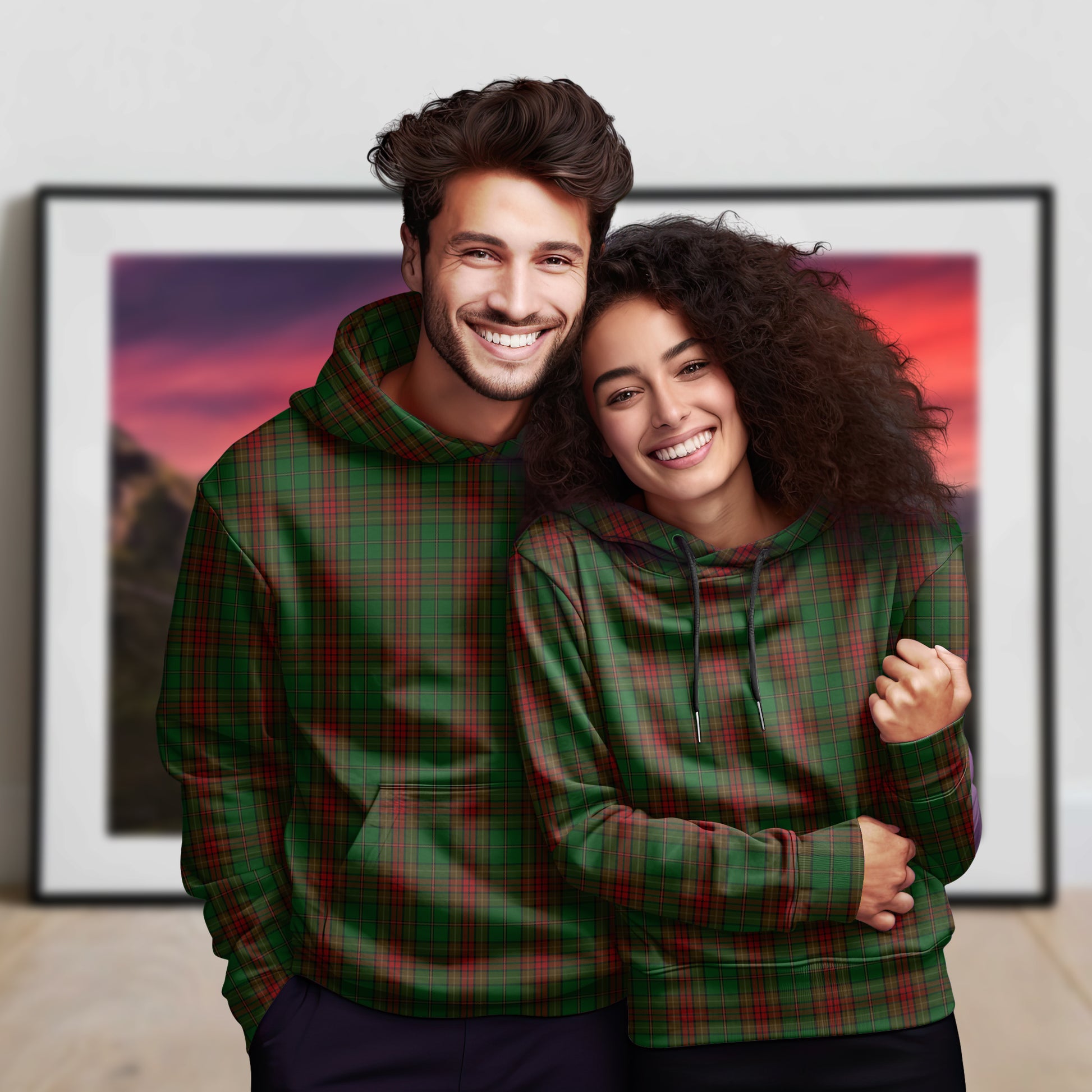 Cavan County Ireland Tartan Hoodie Zip Hoodie - Tartan Vibes Clothing