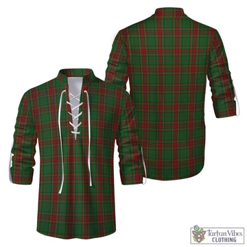 Cavan County Ireland Tartan Men's Scottish Traditional Jacobite Ghillie Kilt Shirt