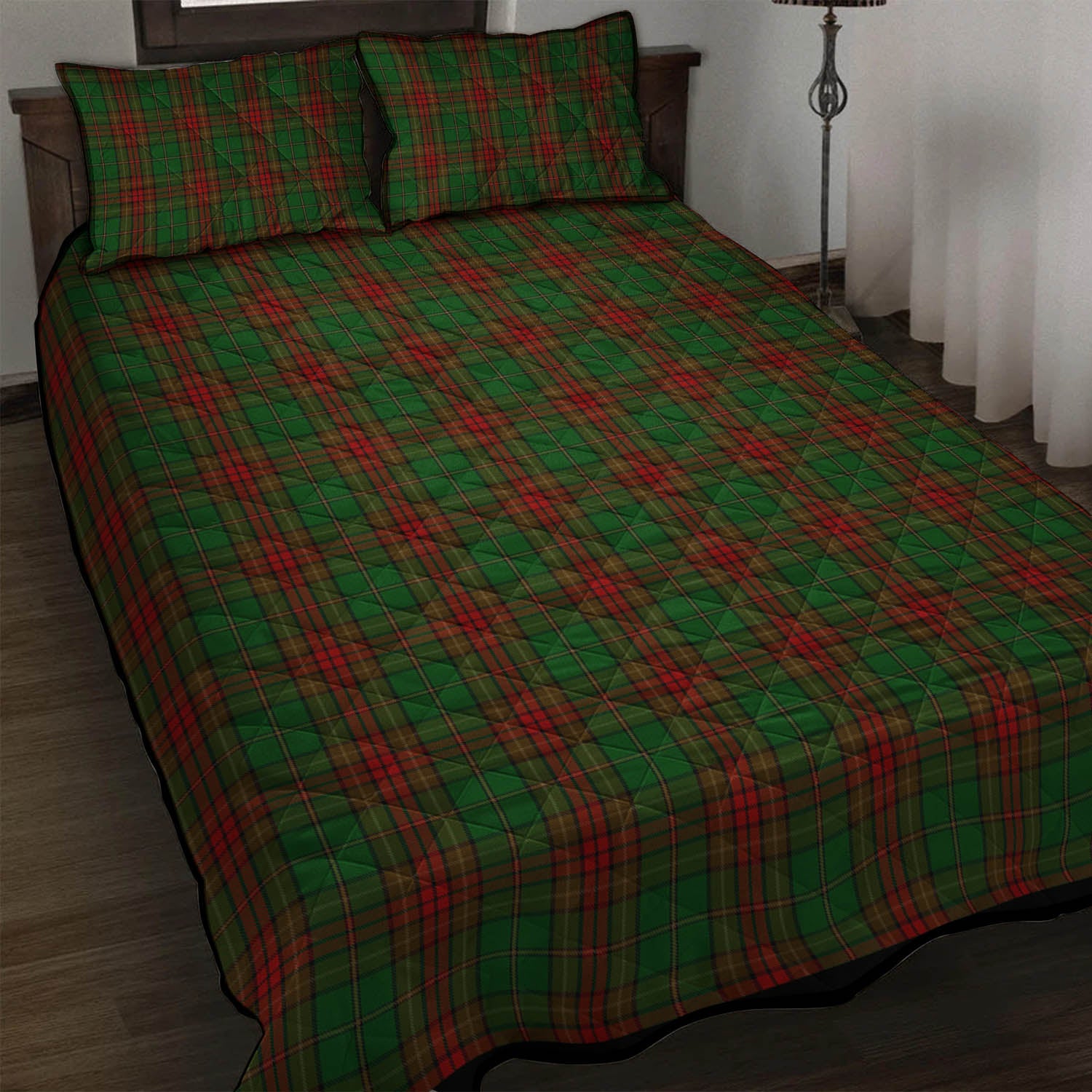 Cavan County Ireland Tartan Quilt Bed Set - Tartan Vibes Clothing