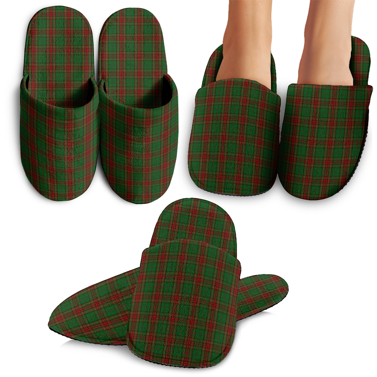 Cavan County Ireland Tartan Home Slippers - Tartanvibesclothing